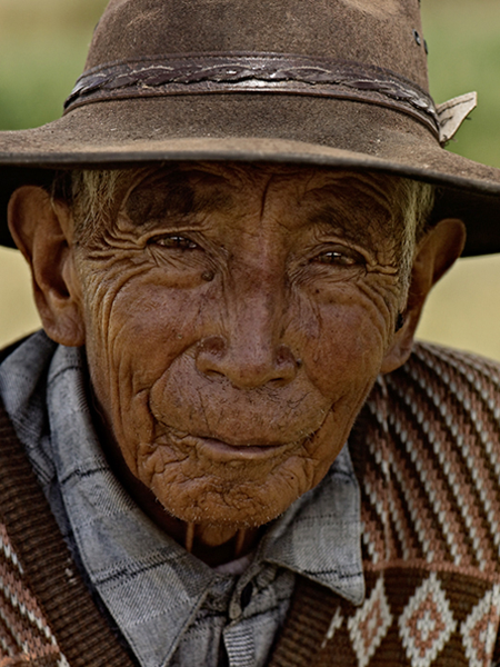 <em>Franz Messenbaeck: Old Man in Lampa</em>, Peru
