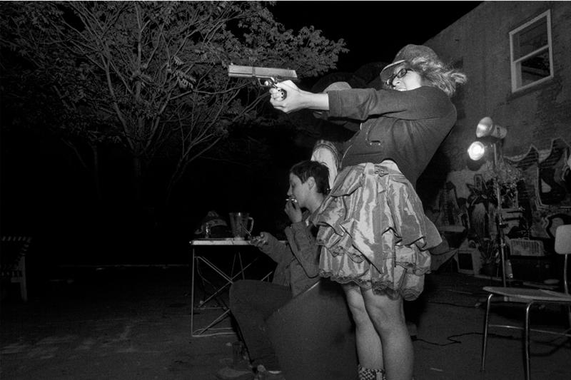 <em>Lile shooting a BB Gun </em>, Julie Glassberg