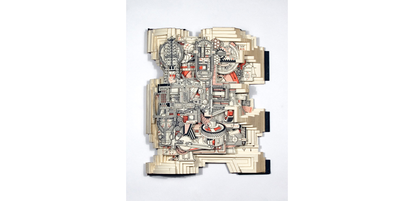 <em>The Way Things Work Volume 2</em>, 2010 Altered Book Image courtesy of the Artist and MiTO Gallery