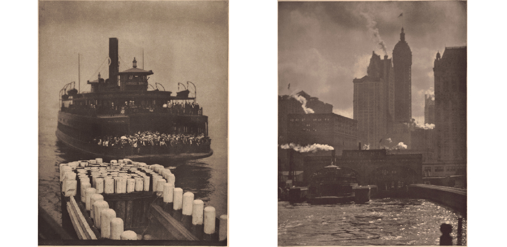 Left: The Ferry Boat (1910) Right: City of Ambition (1910)