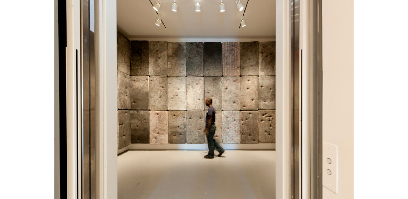 Installation view of "Guillermo Kuitca: Le Sacre 1992.