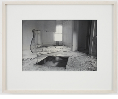 BRONX FLOOR FLOOR HOLE 02 Gordon Matta-Clark Bronx Floor: Floor Hole, 1972 courtesy of the Estate of Gordon Matta-Clark and David Zwirner Gallery (Click to enlarge)