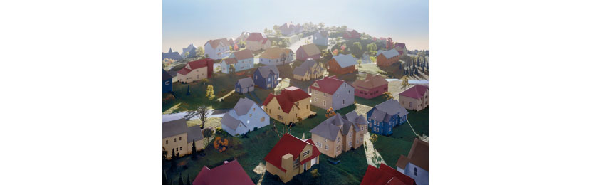 jcasabere_page3 Landscape with Houses (Dutchess County, NY) #1, 2009