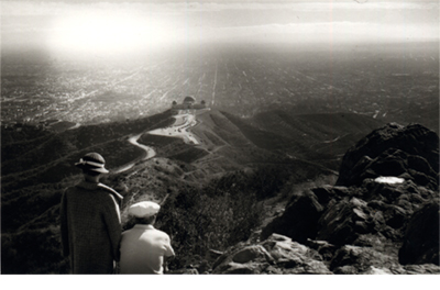 GRIFFITH OBSERVATORY View over Griffith Observatory, Los Angeles, CA.  Photograph by Julius Shulman, 1936.  © J. Paul Getty Trust. (Click for Slideshow)