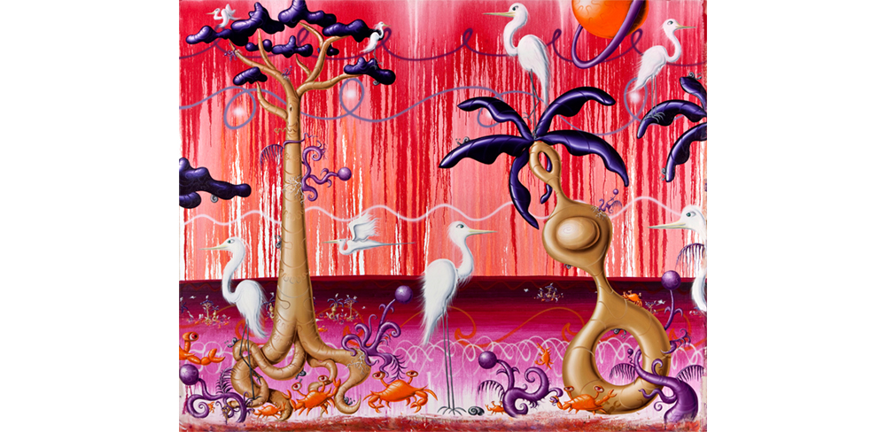  Swamp Style, 2010  oil, acrylic and enamel on canvas Courtesy Paul Kasmin Gallery (Click to enlarge)