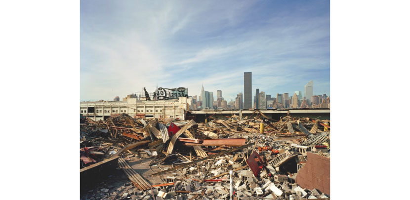 Remains of the former Pepsi-Cola bottling plant, 46-00 Fifth Street, Long Island City, Queens, looking west. 