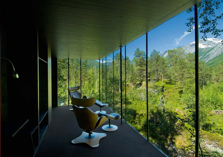 Juvet Landscape Hotel, Norway, 2008.  By Jensen & Skodvind Arkitekter.