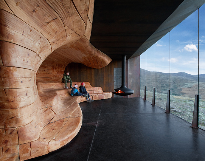 TVERRFJELLHYTTA - Norwegian Wild Reindeer Centre Pavilion, Hjerkinn, Norway, 2011.  By Shøhetta Oslo AS.