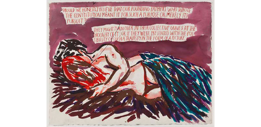 No Title (She we honestly), 2010  Pen, ink and gouache on paper;
