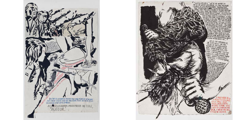 Left: No Title (Watch my back), 2010. Right: No Title (This is all), 2010