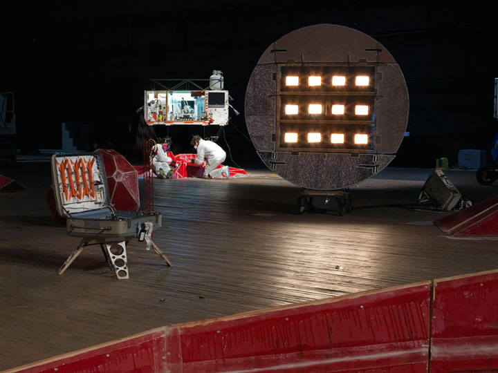 Installation view of Mars Yard. Photo by Genevieve Hanson, NYC.	