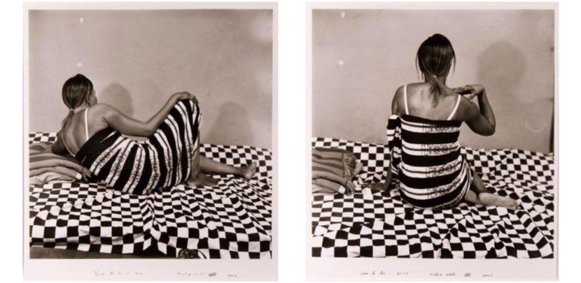 Left: Vue de Dos(2), Malick Sidibe. 2001. Right: Vue de Dos (1) , Malick Sidibe. 2001