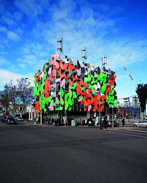 Pixel, Melbourned, Australia, 2010.  By Studio 505, from <em>The Sky's the Limit.</em>  Copyright Gestalten, 2012.