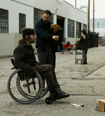 stills-2 Christopher Thornton as “Dean O’Dwyer” and Mark Ruffalo as “Father Joe” in SYMPATHY FOR DELICIOUS.
